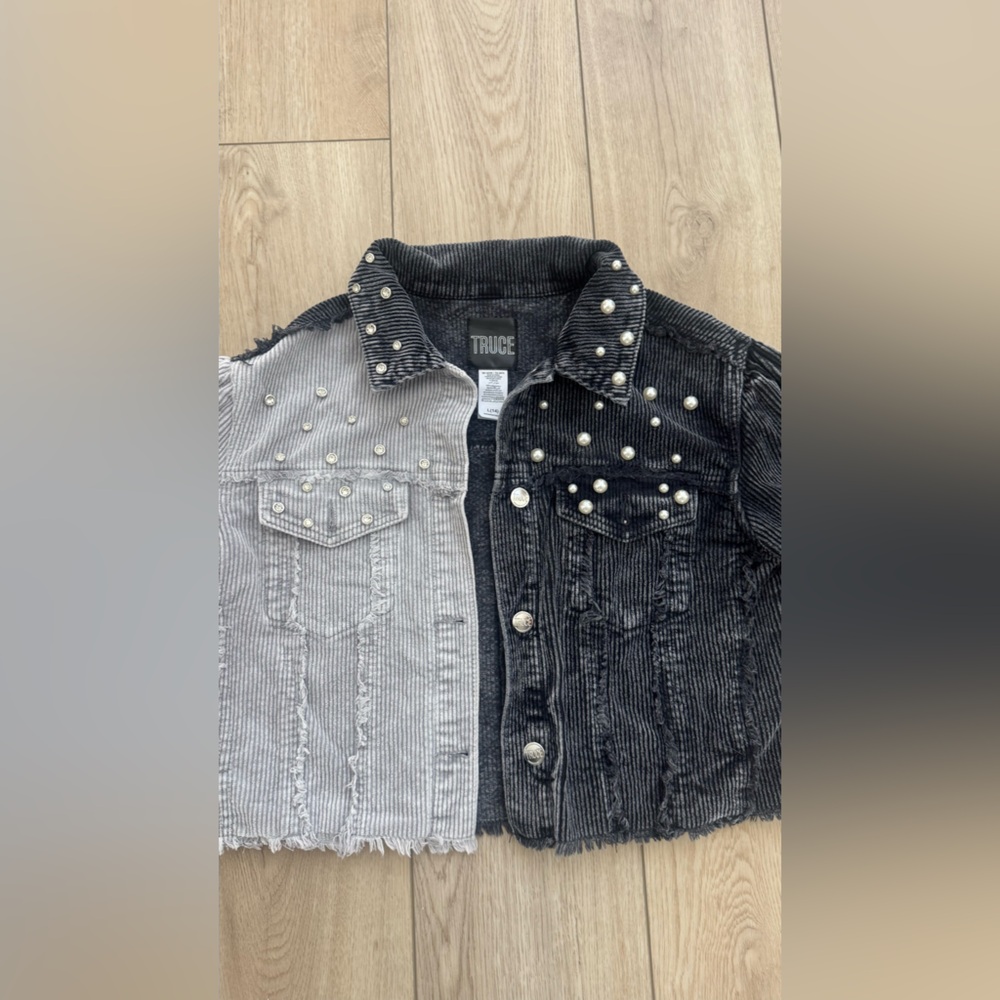 Truce Black and Gray Kids Jacket